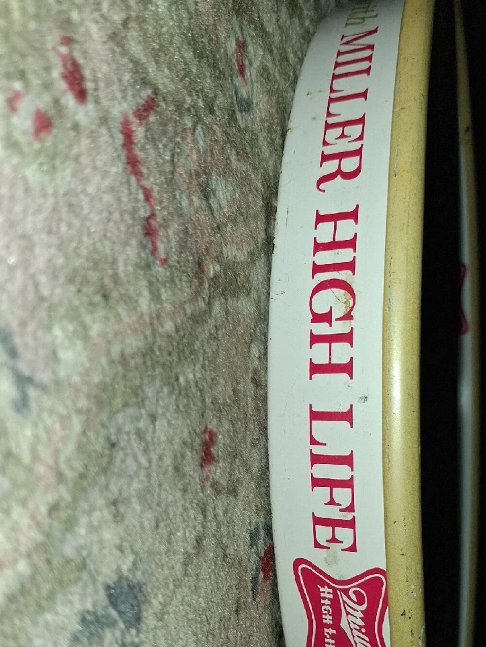Miller High Life Gold & White Serving Tray